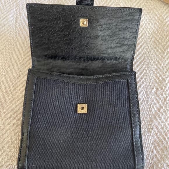 gucci unisex wallet G mark canvas & leather vintage authentic - Picture 10 of 12